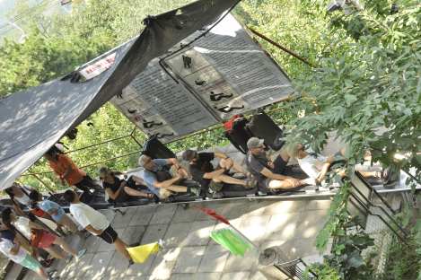 Toboggan at the Great Wall. Mutianyu