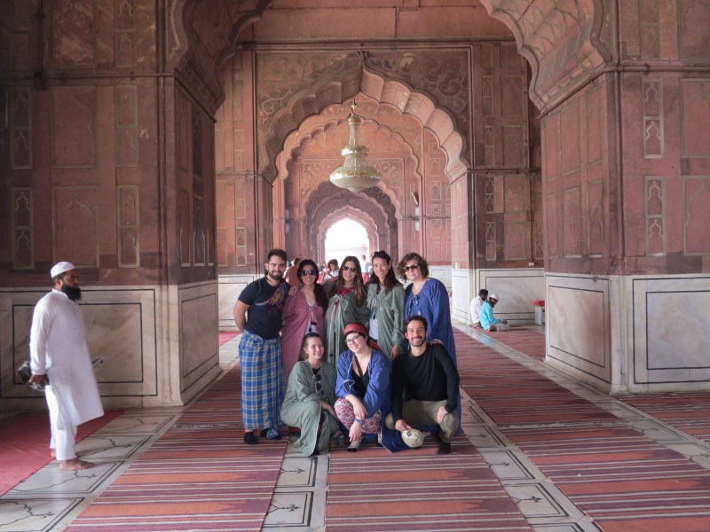 The "Bella" family in the Jama Masjid Mosque