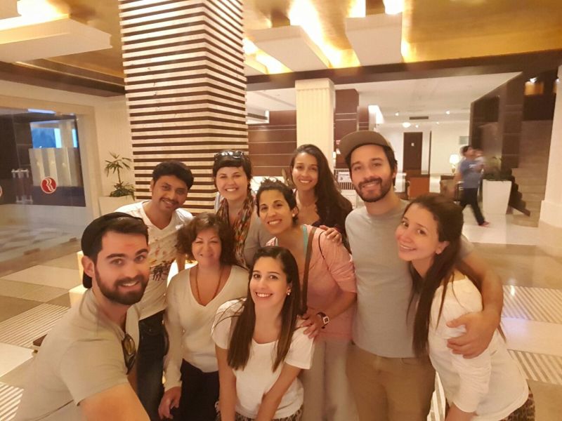 The group with Manish